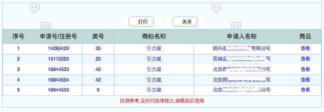 引力波注册商标