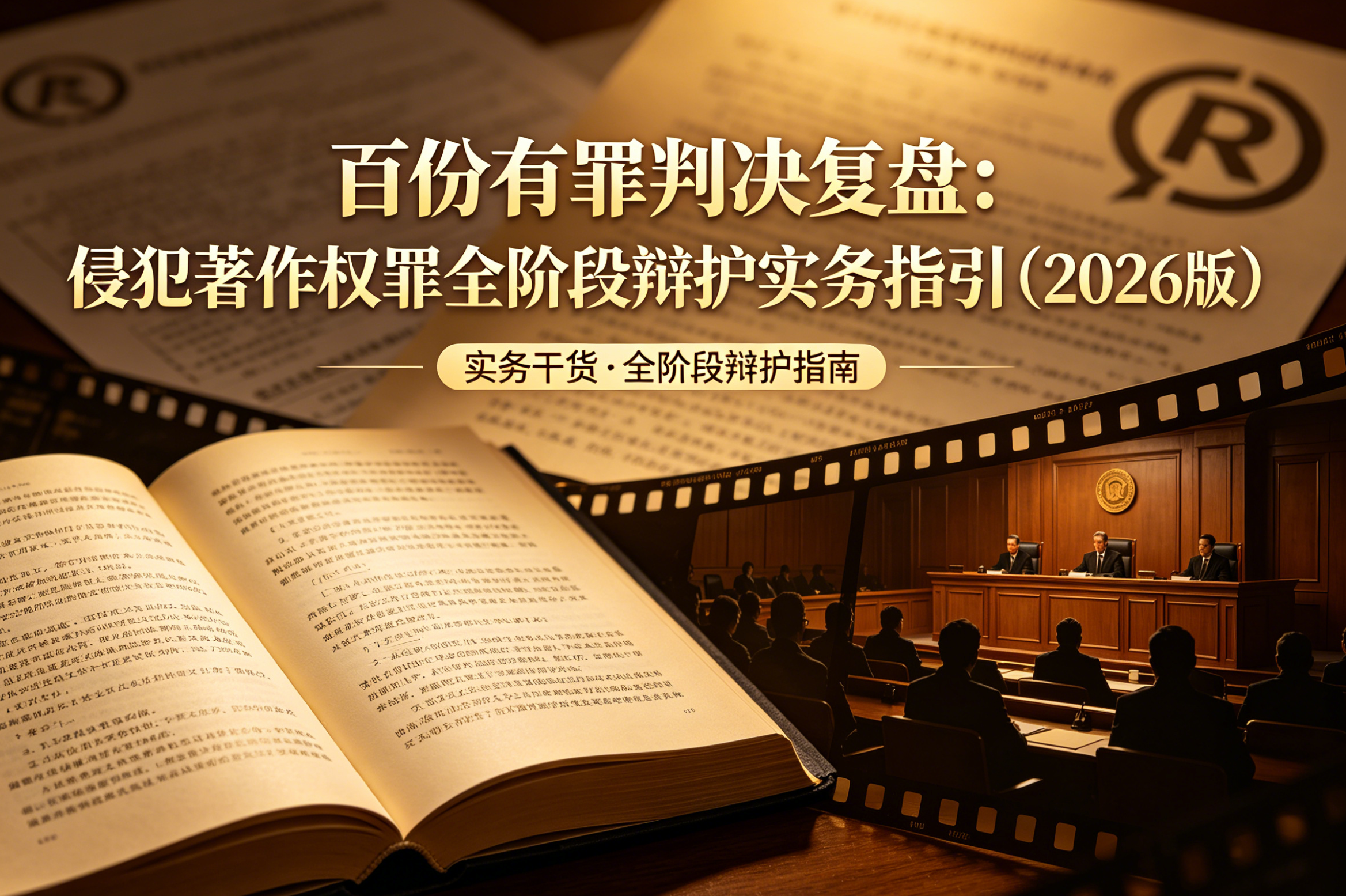 百份有罪判决复盘：侵犯著作权罪全阶段辩护实务指引（2026版）